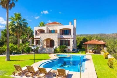 Luxusní vila s bazénem a výhledem na moře, Kréta, Řecko