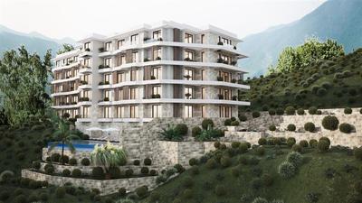 Na prodej nový apartmán v moderním rezortu, Bečići, Černá Hora