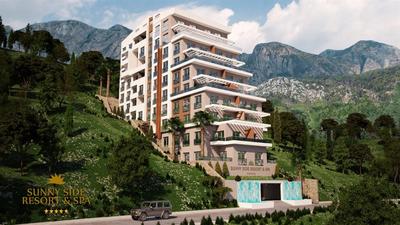 Na prodej apartmán s 1 ložnicí v moderním komplexu, Bečići, Černá Hora